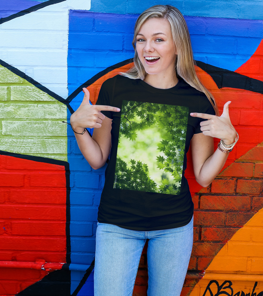 Short Lush Green Canopy Leaves T-Shirt