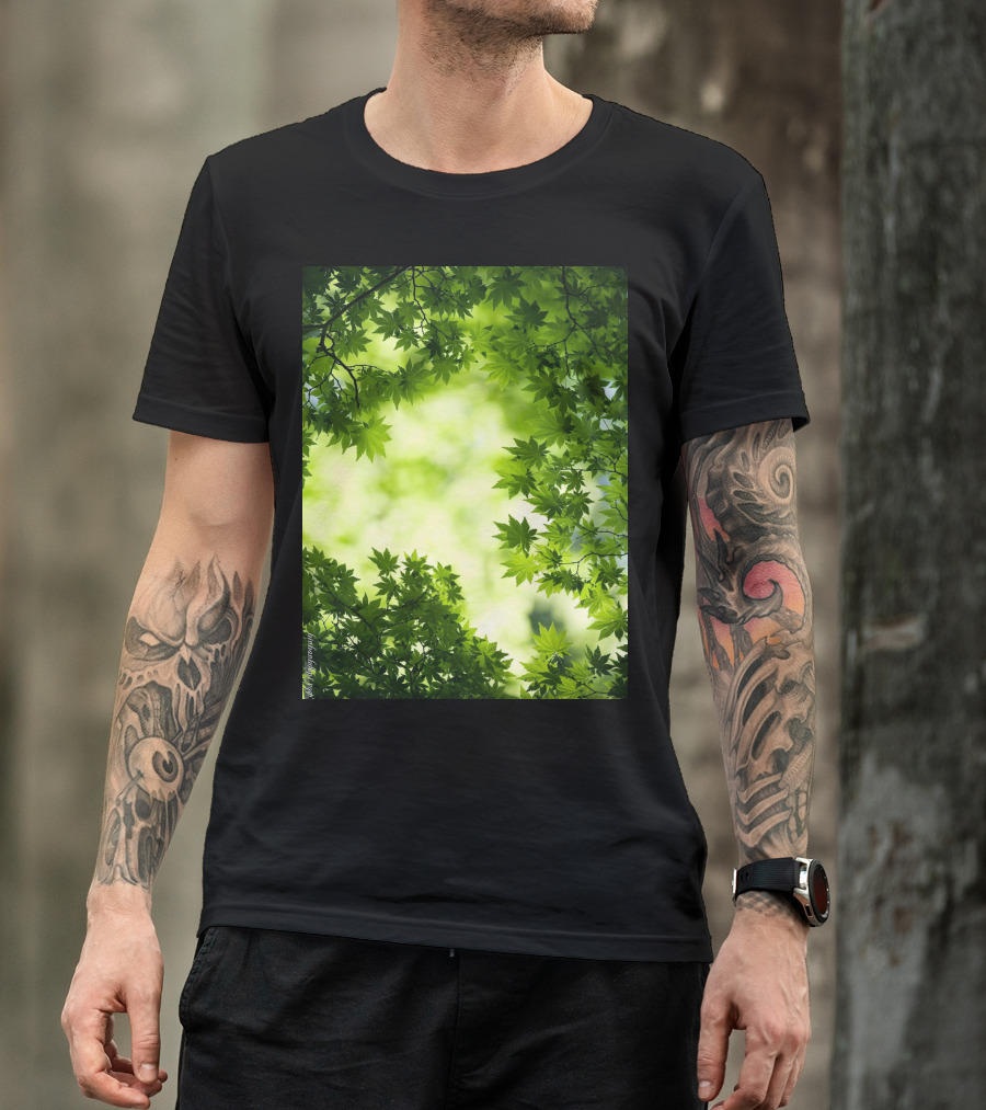 Short Lush Green Canopy Leaves T-Shirt