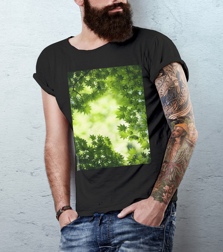 Short Lush Green Canopy Leaves T-Shirt