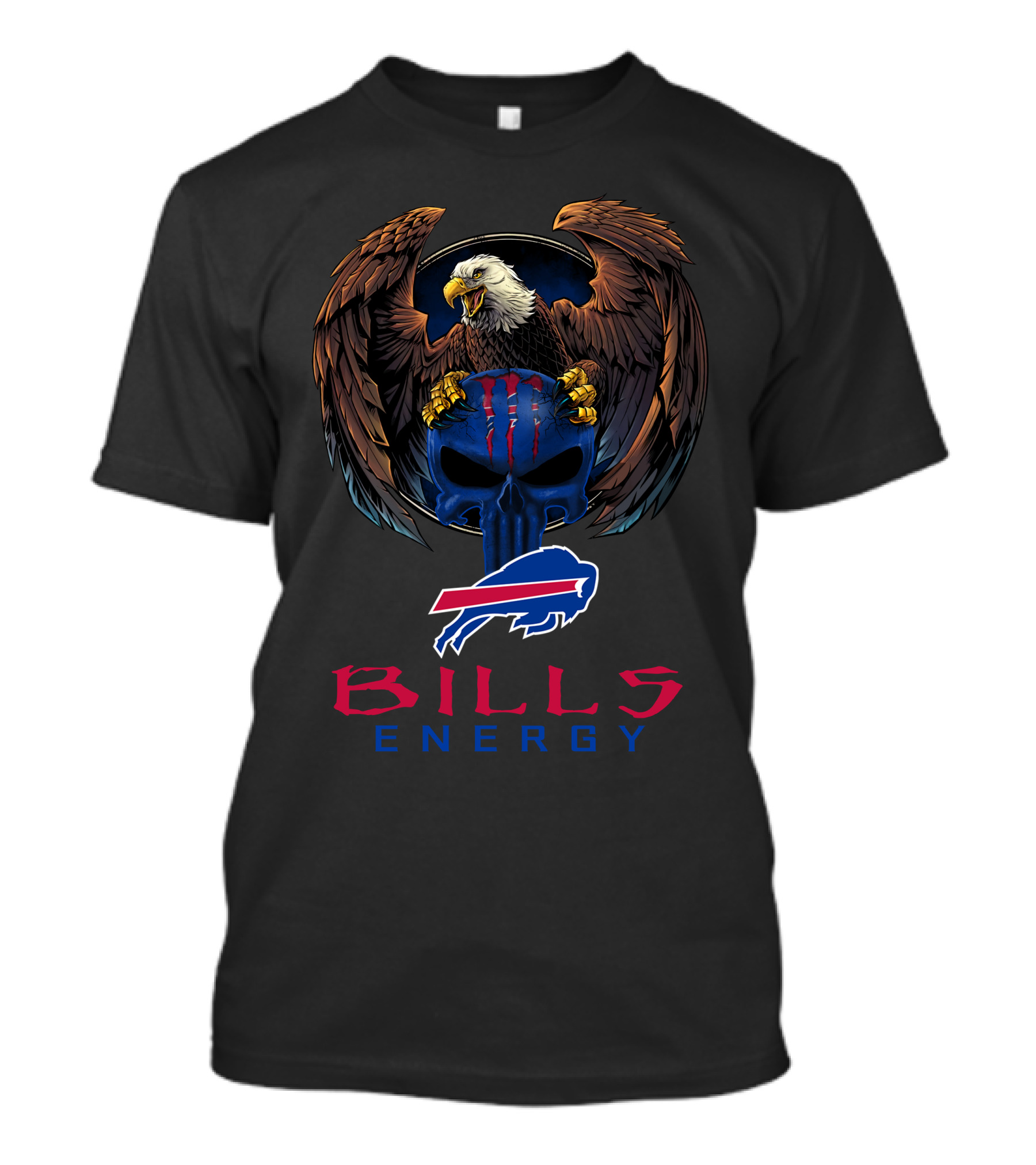 Bills Energy Buffalo Bills Eagle Skull T-Shirt