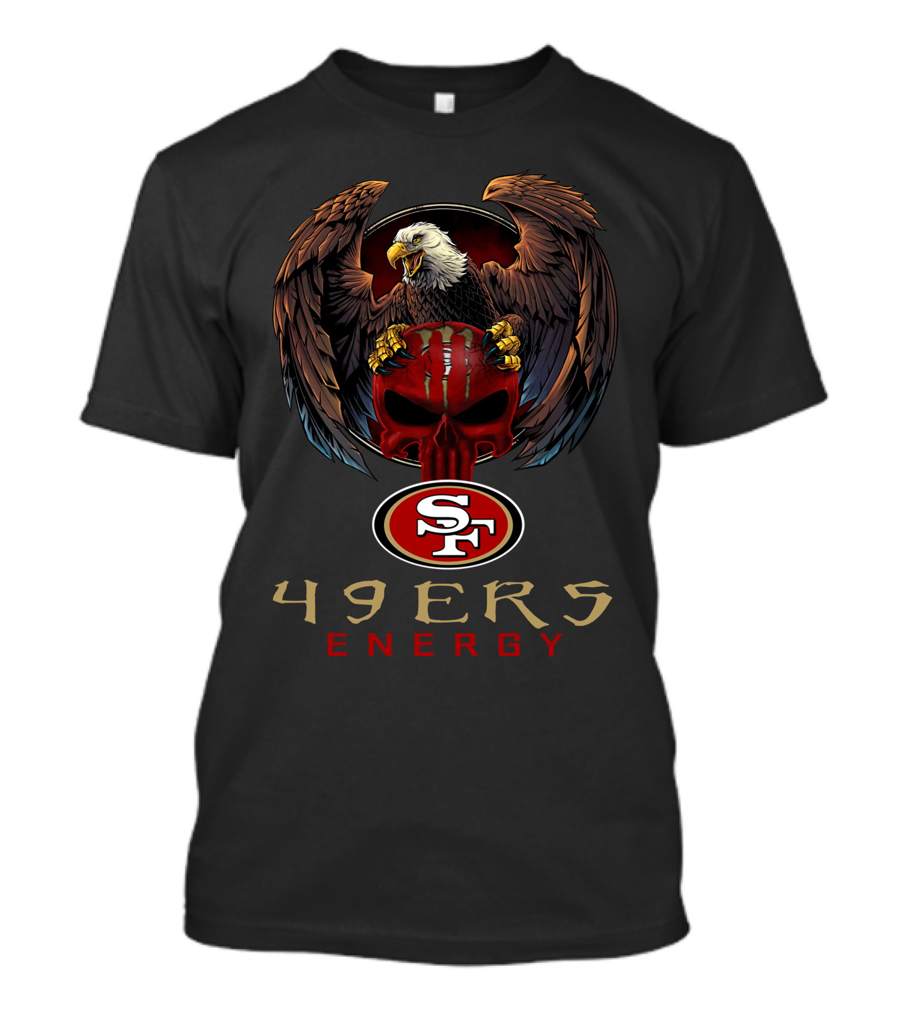 49ers Energy San Francisco 49ers Eagle Skull T-Shirt