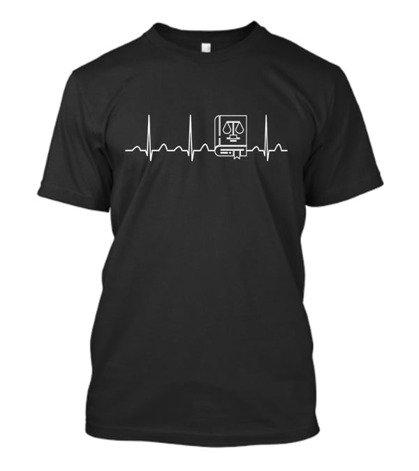Principal's Heartbeat With Scales And Book T-Shirt