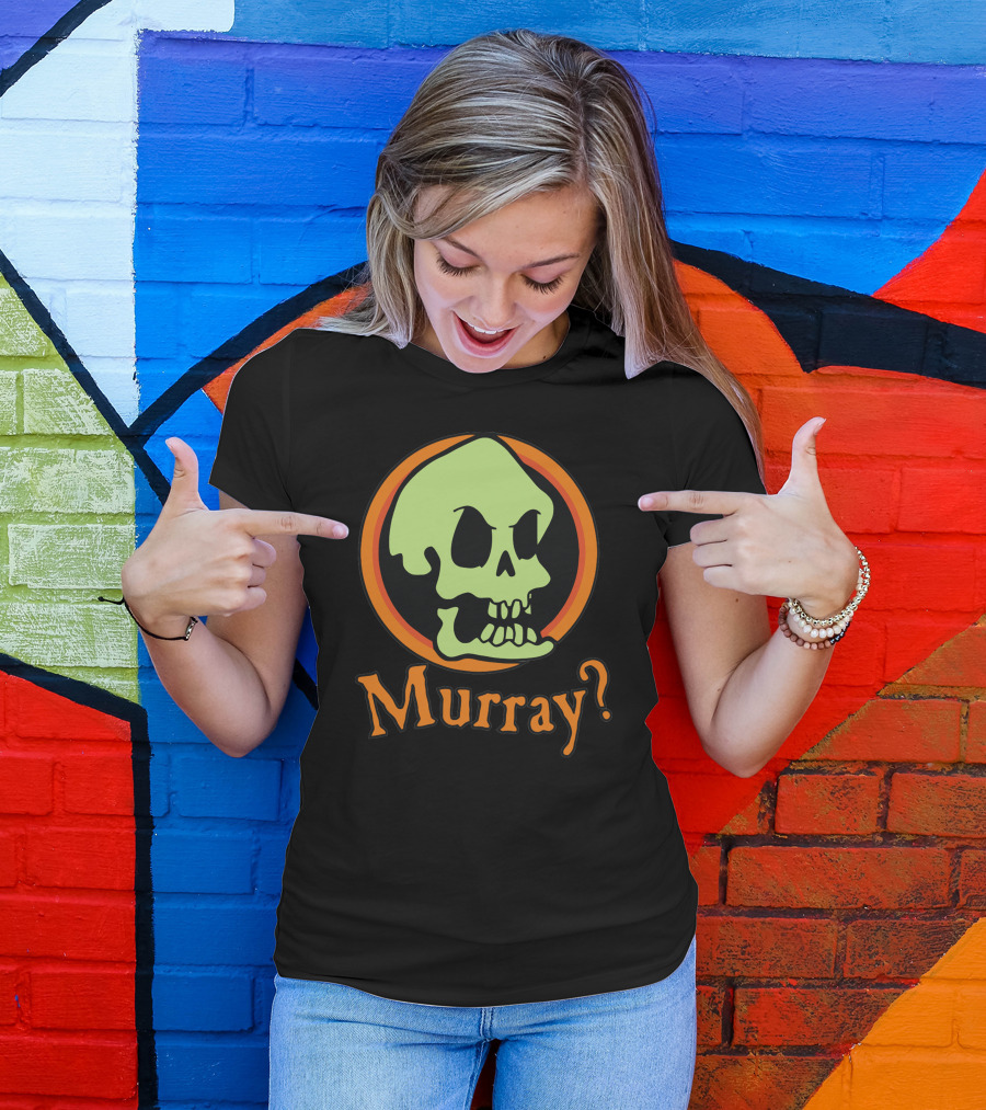 Murray Question Mark Green Skull Halloween T-Shirt