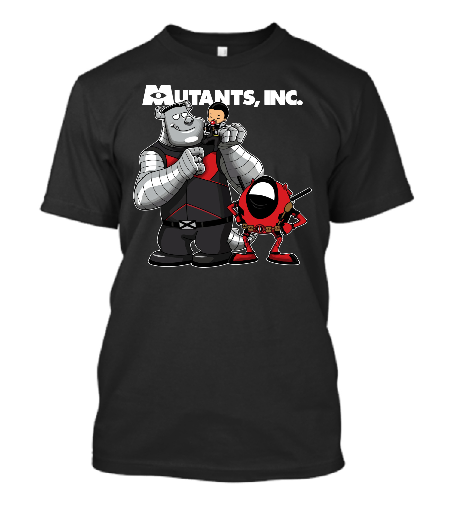 Mutants Inc Animated Heroes Crossover Characters T-Shirt
