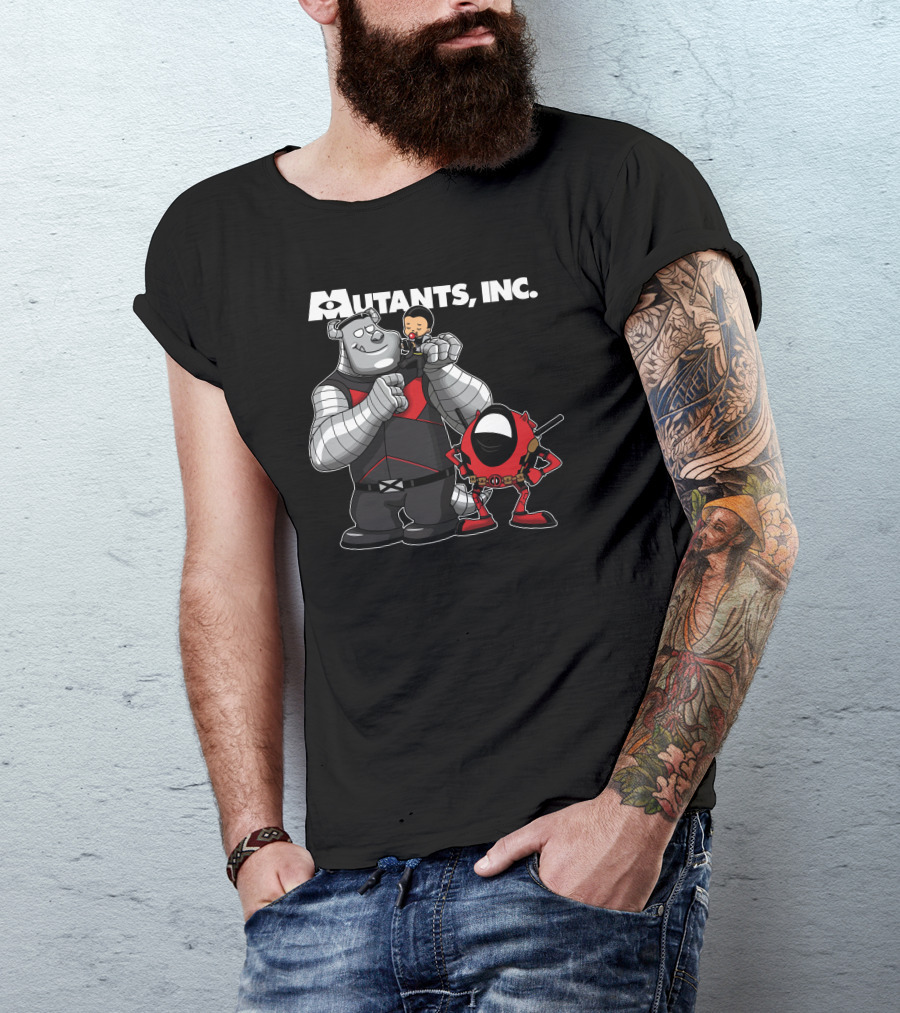 Mutants Inc Animated Heroes Crossover Characters T-Shirt