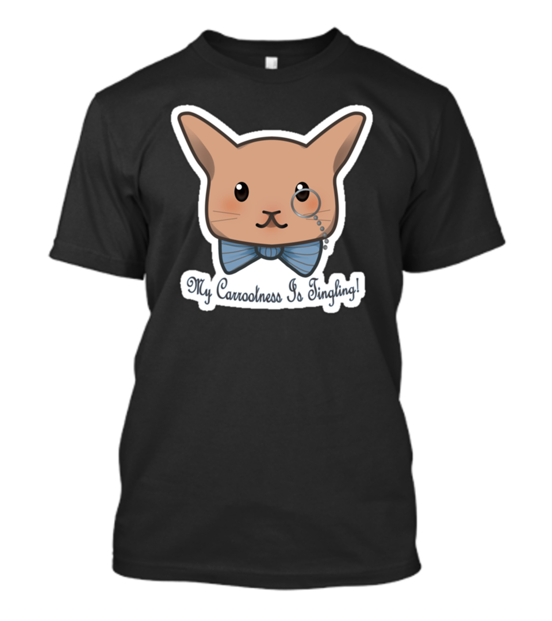Carrot Monocle Bunny With My Carrootness Is Tingling Phrase T-Shirt