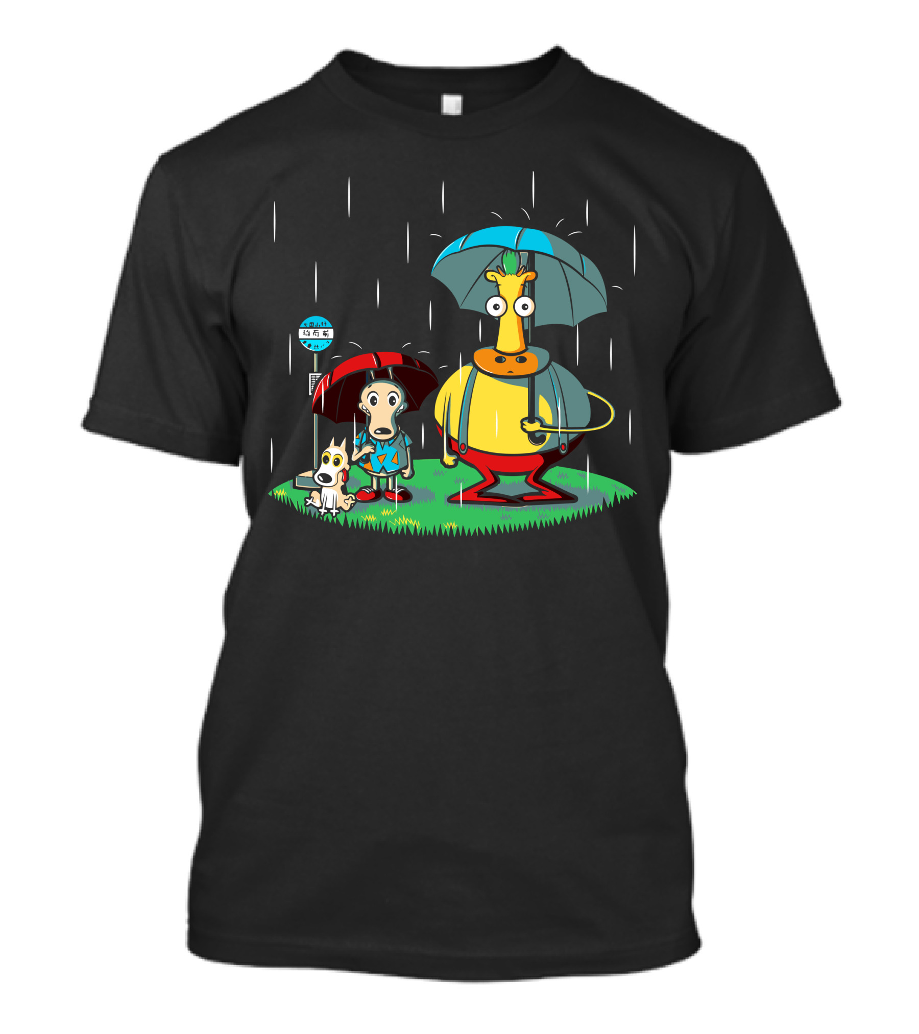 My Friend Hef Rocko Spunky Heffer Totoro Crossover T-Shirt