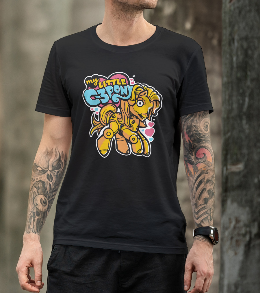 My Little C 3Pony 3CPO Robot Pony Mashup T-Shirt