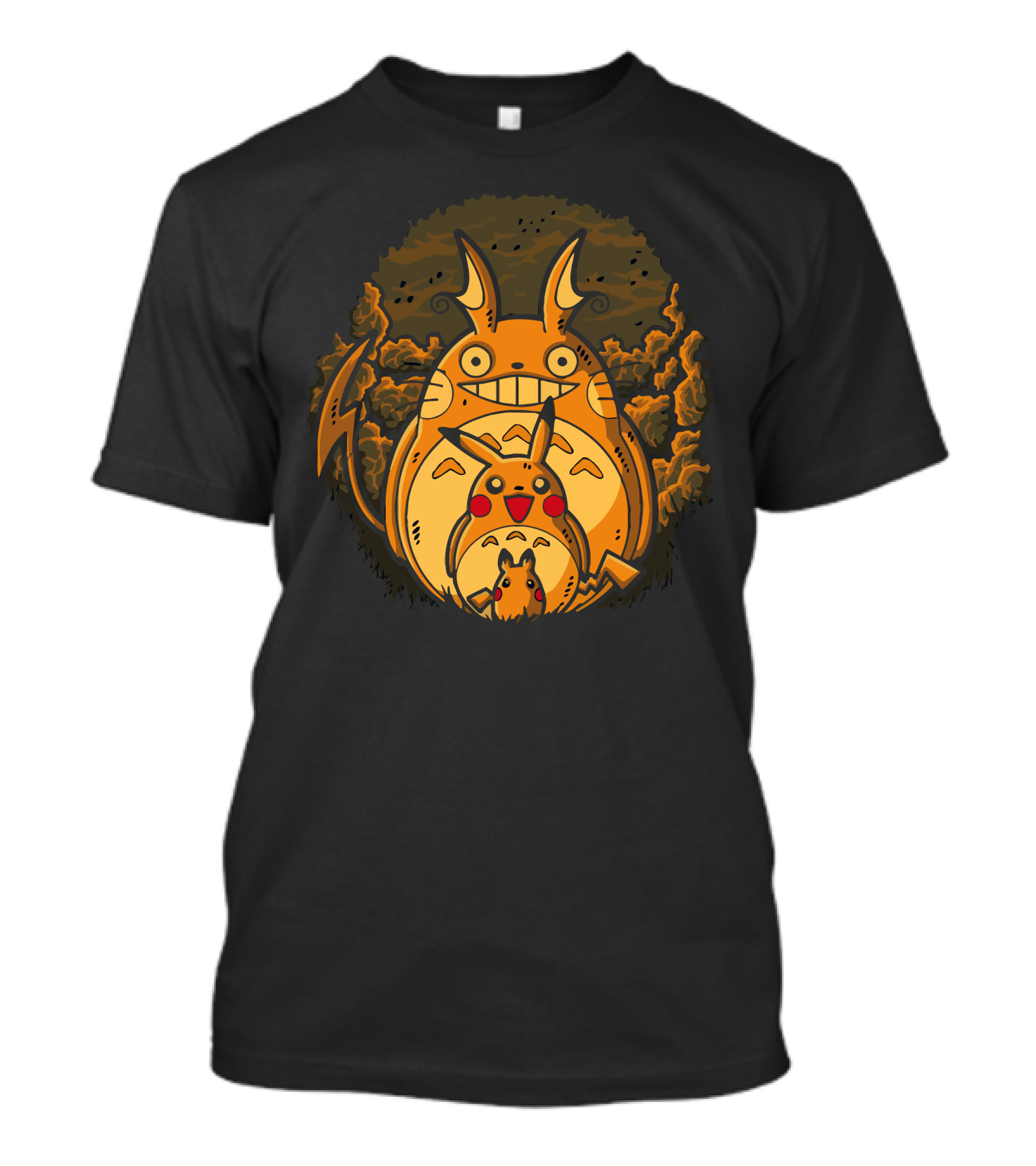 My Neighbour Pikachu Evolution Totoro Crossover T-Shirt