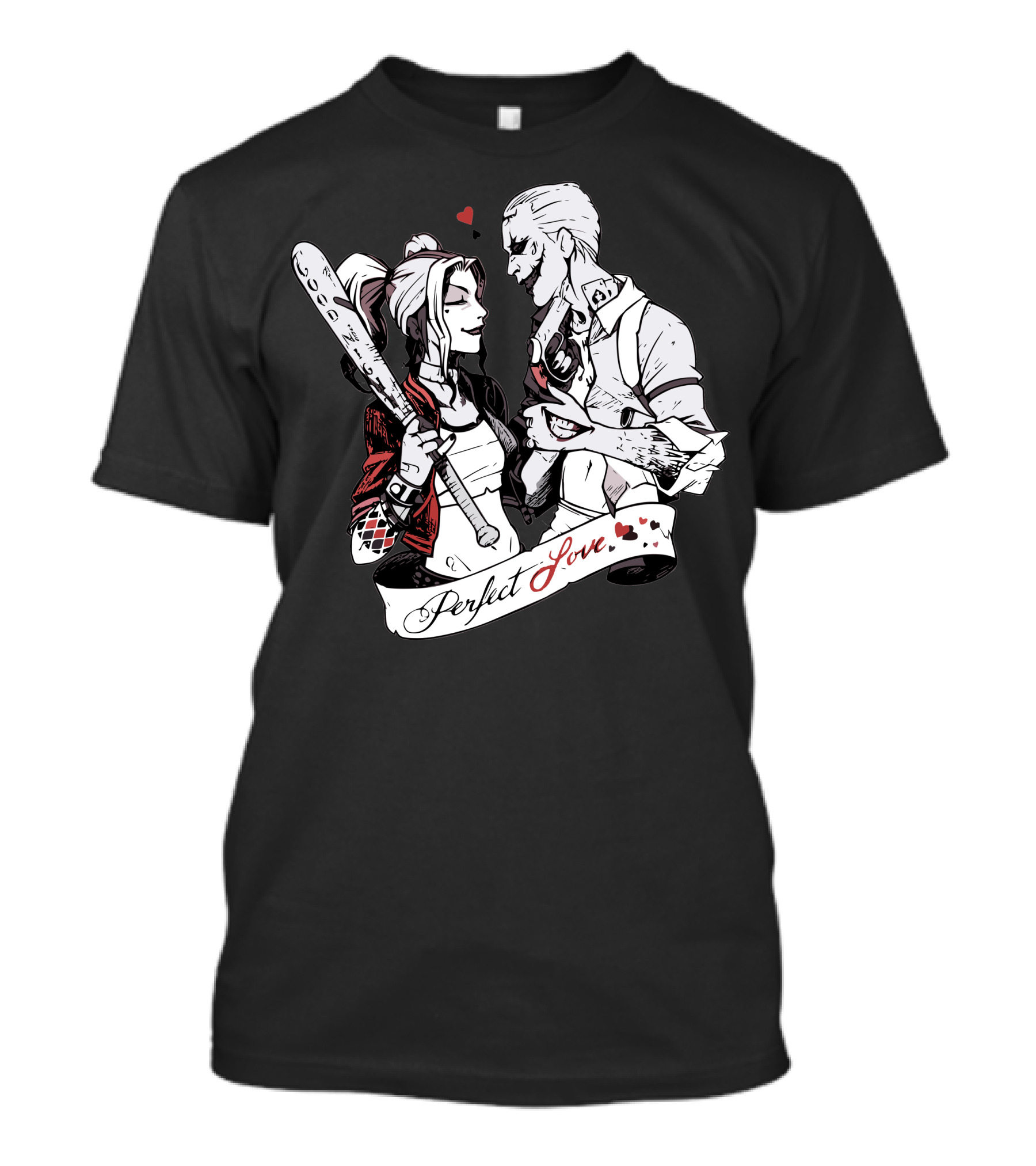 Perfect Love Harley Quinn Joker Romance T-Shirt