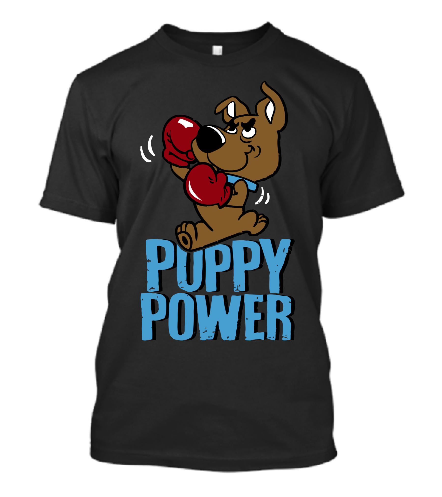 Puppy Power Boxing Dog Animation T-Shirt