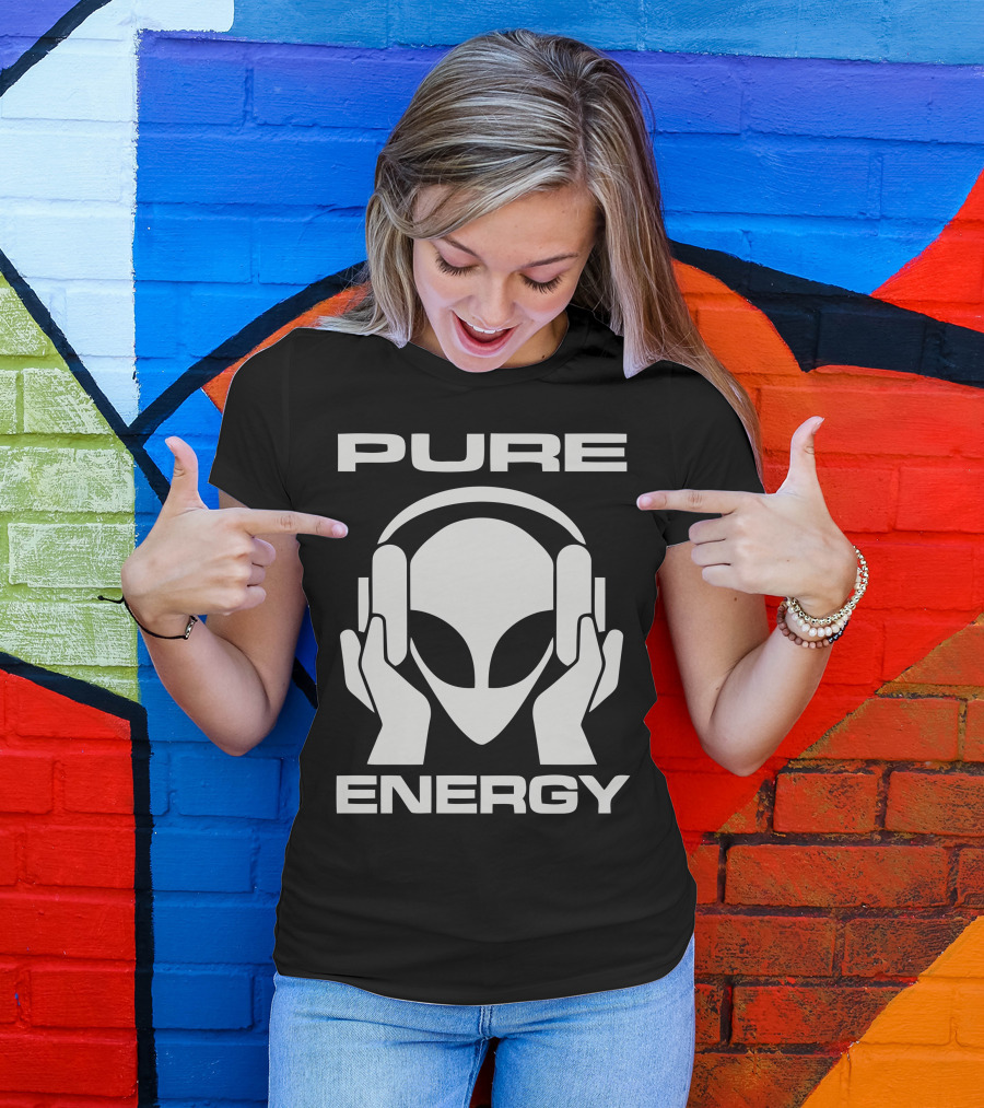 PURE ENERGY Alien Headphones Vibe T-Shirt