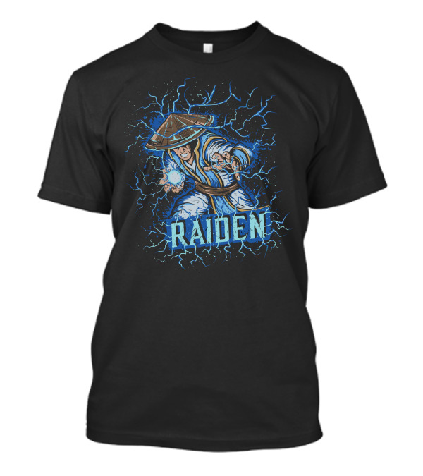Raiden Electric Power Fighter With Lightning Aura T-Shirt
