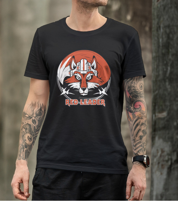 Red Leader Fox Pilot Helmet Iconic T-Shirt