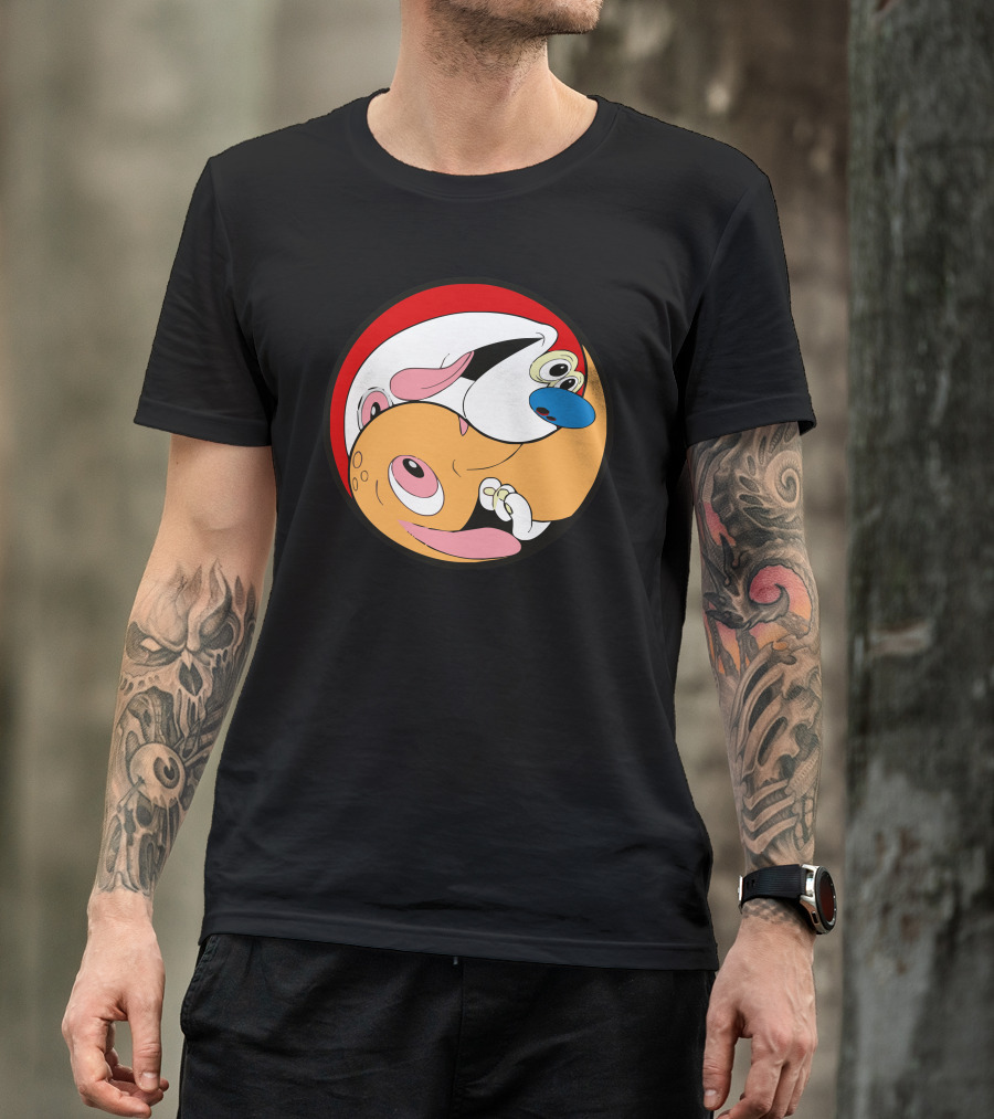 Ren Yang Ren And Stimpy Cartoon Characters T-Shirt