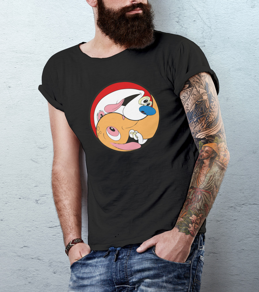 Ren Yang Ren And Stimpy Cartoon Characters T-Shirt