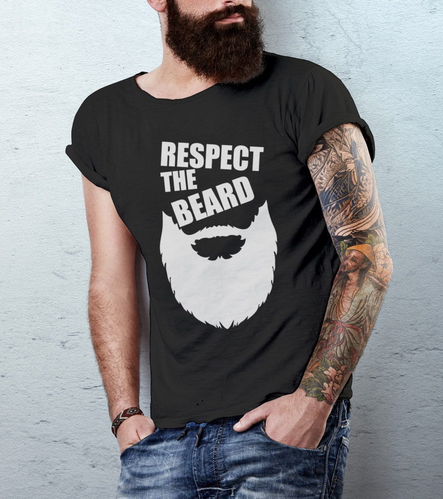 Respect The Beard Graphic T-Shirt