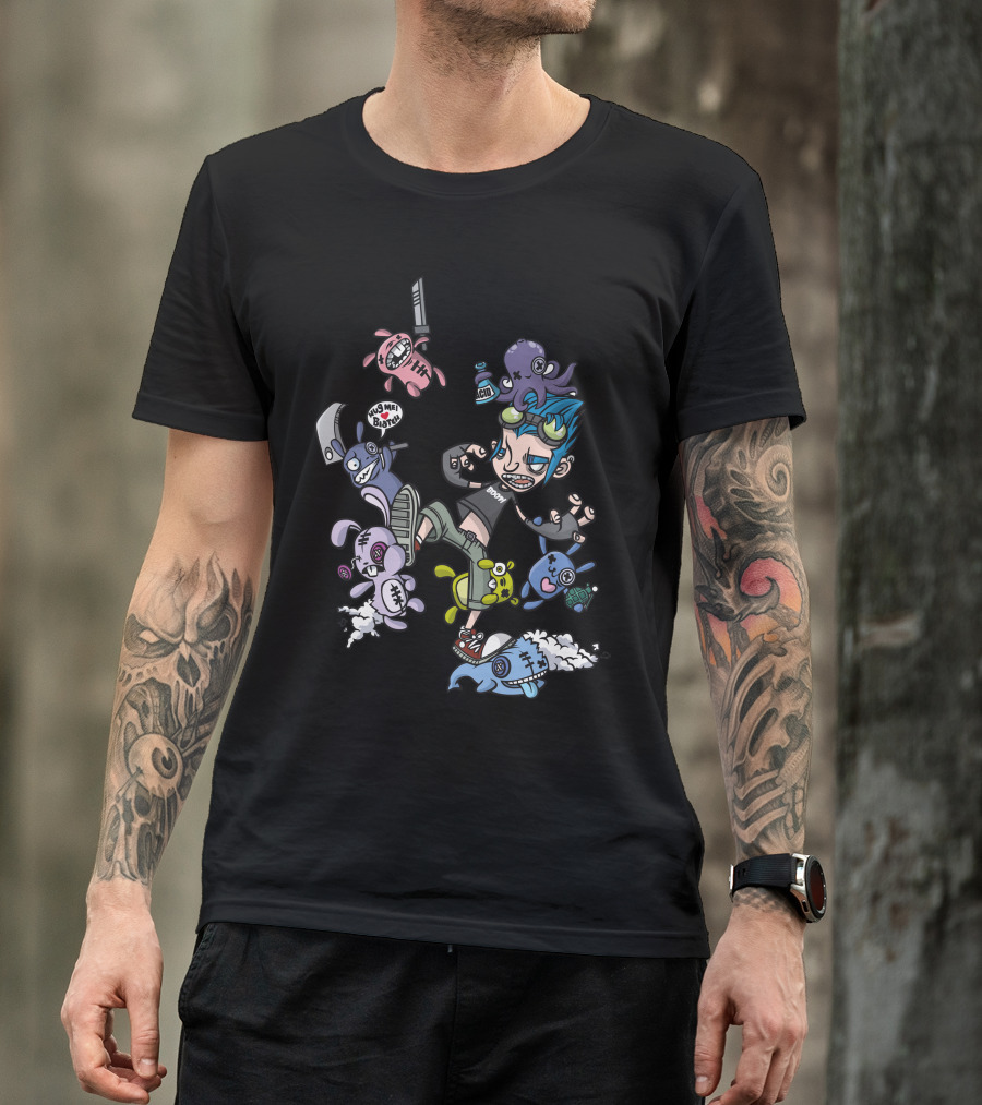 Return Of The Plushes King Amidst Mischievous Anarchic Bunnies And Toys T-Shirt