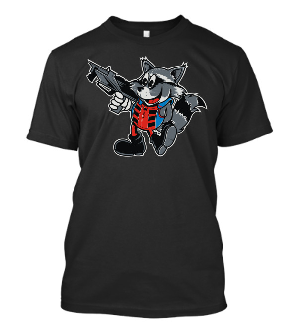 Rocket Raccoon Vintage Cartoon T-Shirt