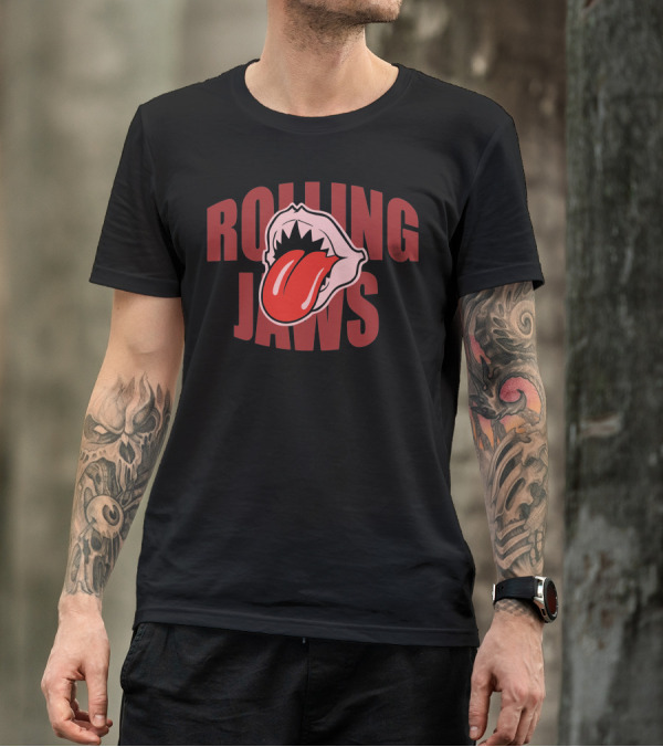 Rolling Jaws Tongue Shark Teeth T-Shirt