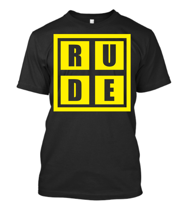 Rude Bold Yellow Block T-Shirt