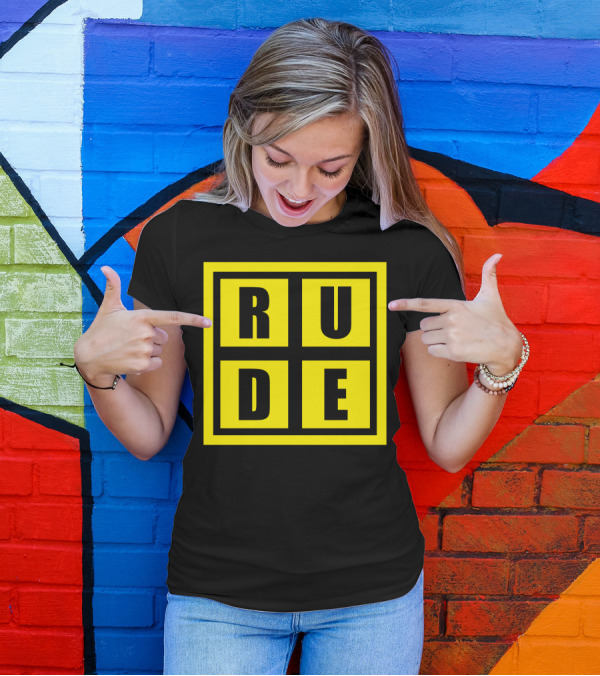 Rude Bold Yellow Block T-Shirt