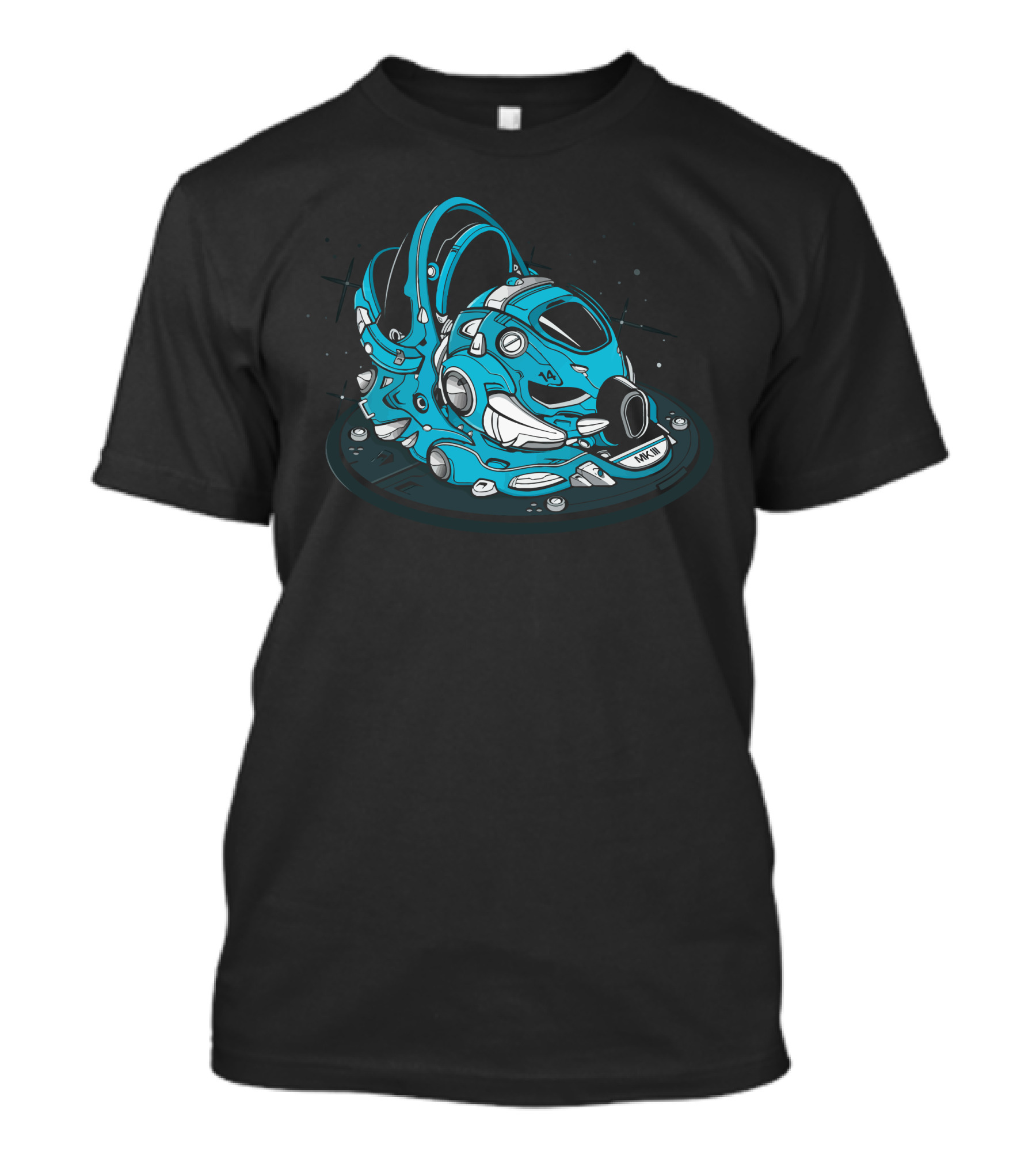 Sacred Retro Futuristic Space Helmet Mk Iii Spaceship Explorer T-Shirt