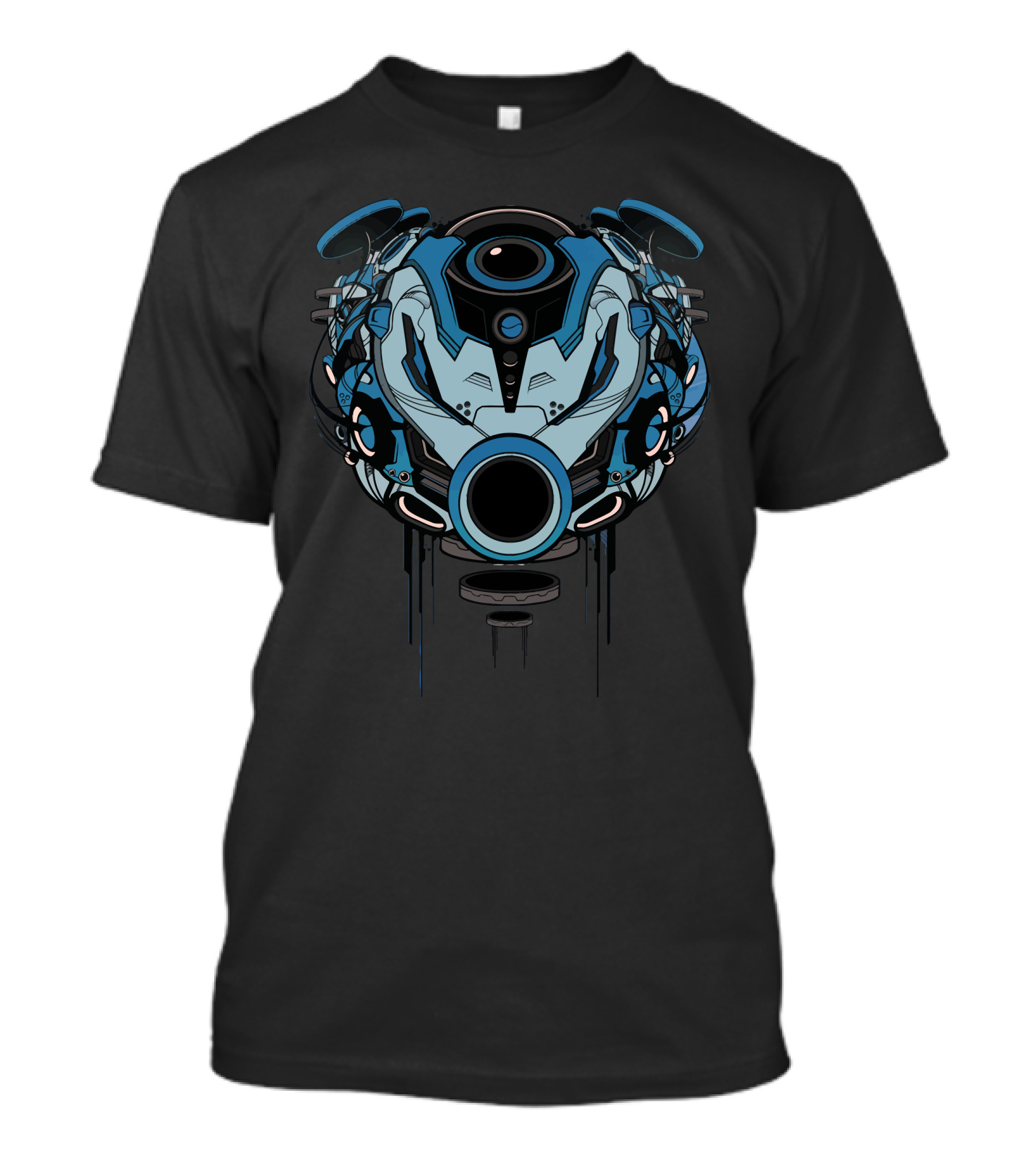 Sacred Helmet Mk Robotic Cyberpunk Aesthetic T-Shirt