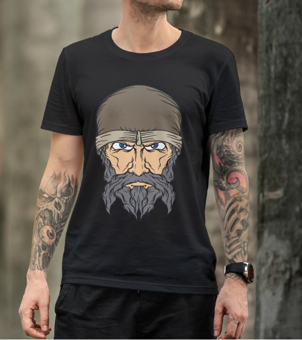 Saladin Warrior Face Icon Rugged T-Shirt