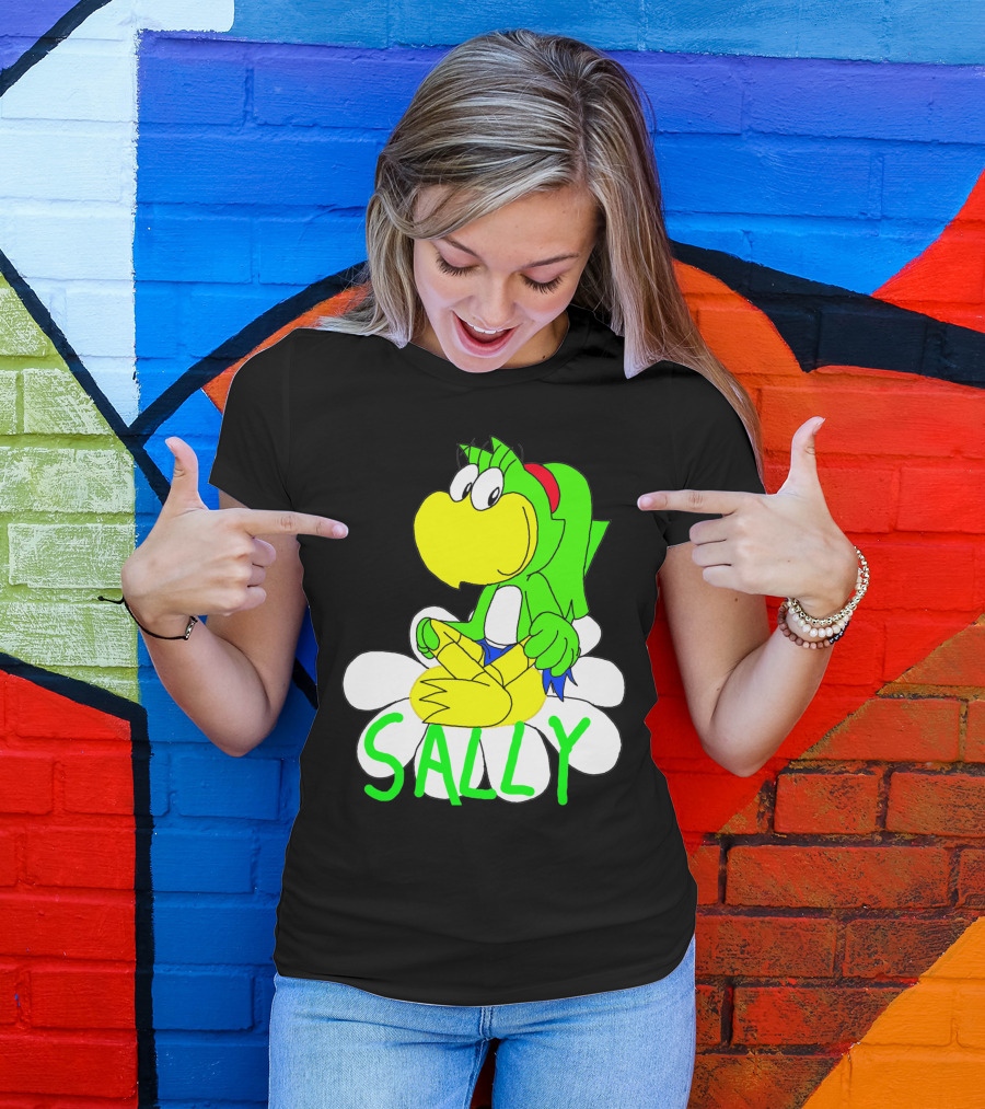 Sally Yoshi Parody Sitting On Flower T-Shirt