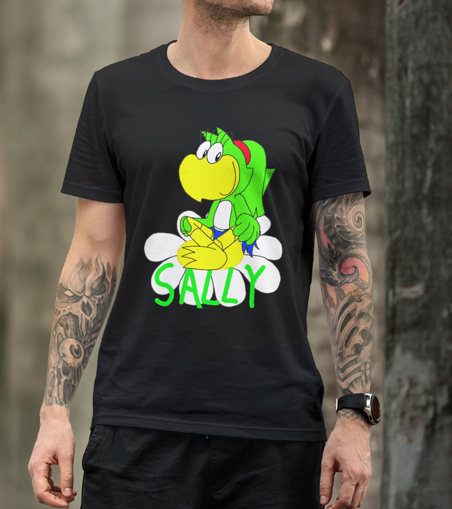 Sally Yoshi Parody Sitting On Flower T-Shirt