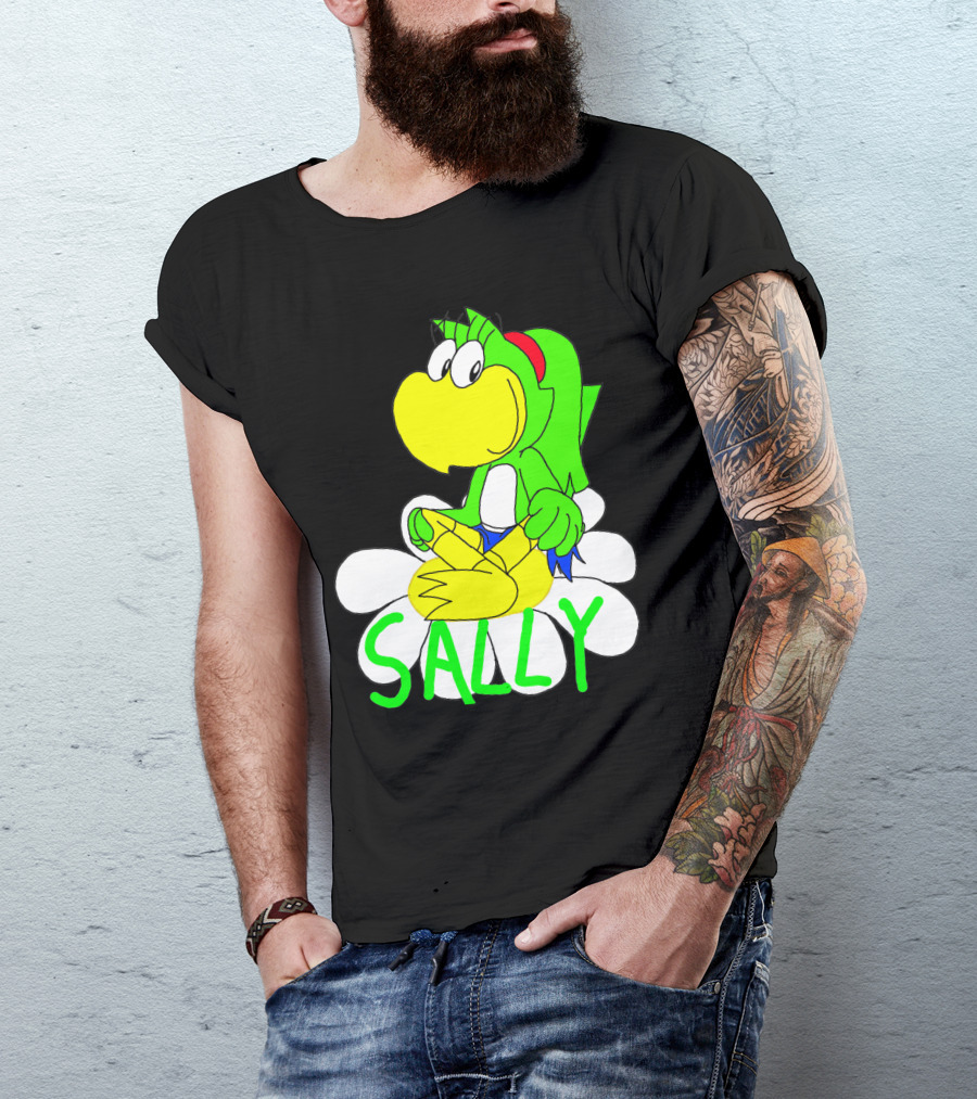Sally Yoshi Parody Sitting On Flower T-Shirt