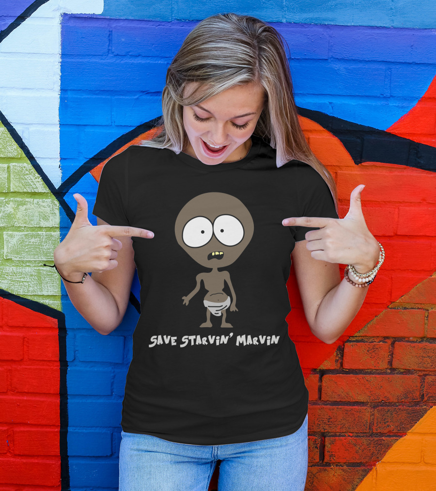 Save Starvin' Marvin South Park Character T-Shirt