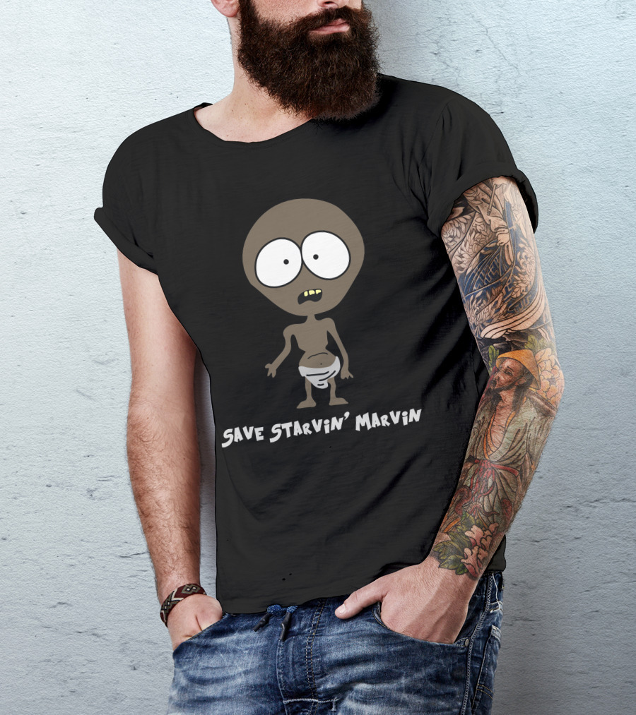 Save Starvin' Marvin South Park Character T-Shirt