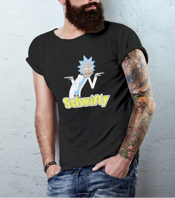 Get Schwifty Rick Animated Character T-Shirt