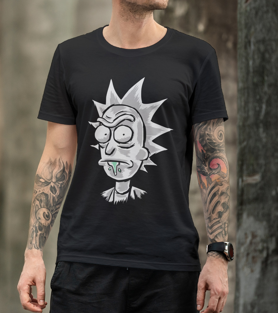 Rick Cartoon Scientific Sketch T-Shirt