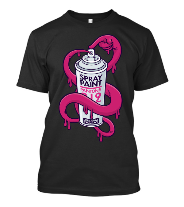 Spray Paint Pantone 219 Aim Away From Face T-Shirt