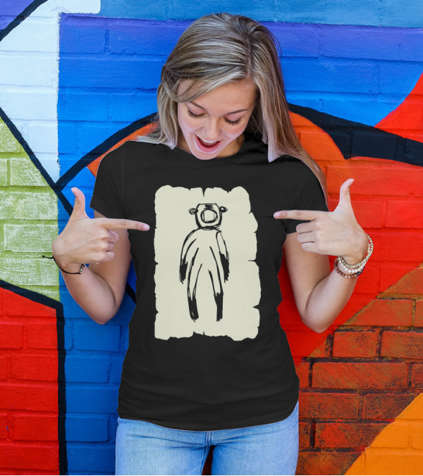 Shade Astronaut Bear Sketch T-Shirt