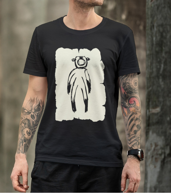 Shade Astronaut Bear Sketch T-Shirt