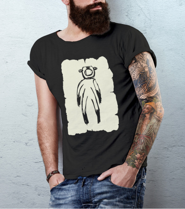Shade Astronaut Bear Sketch T-Shirt