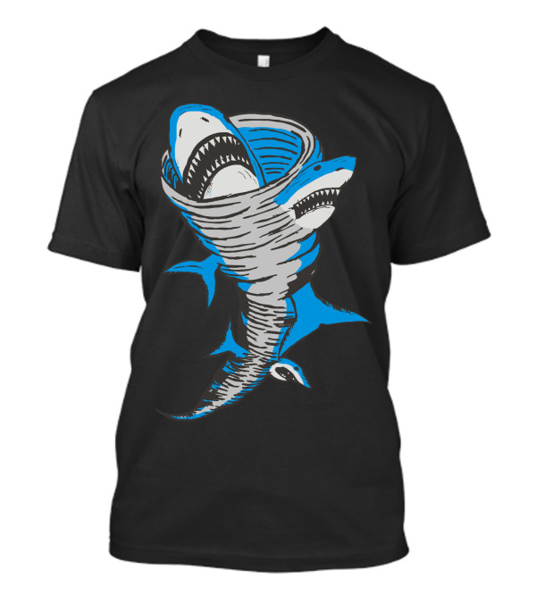 Sharknado Shark Tornado Swirl Iconic Concept T-Shirt