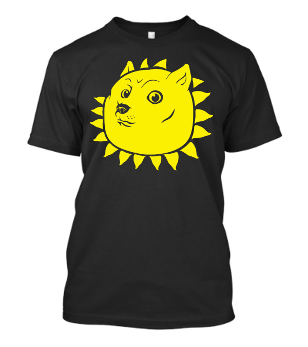 Shining Doge Sun Meme T-Shirt