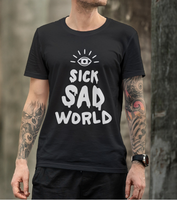 Sick Sad World Eye Logo Daria TV Show Iconic Phrase T-Shirt