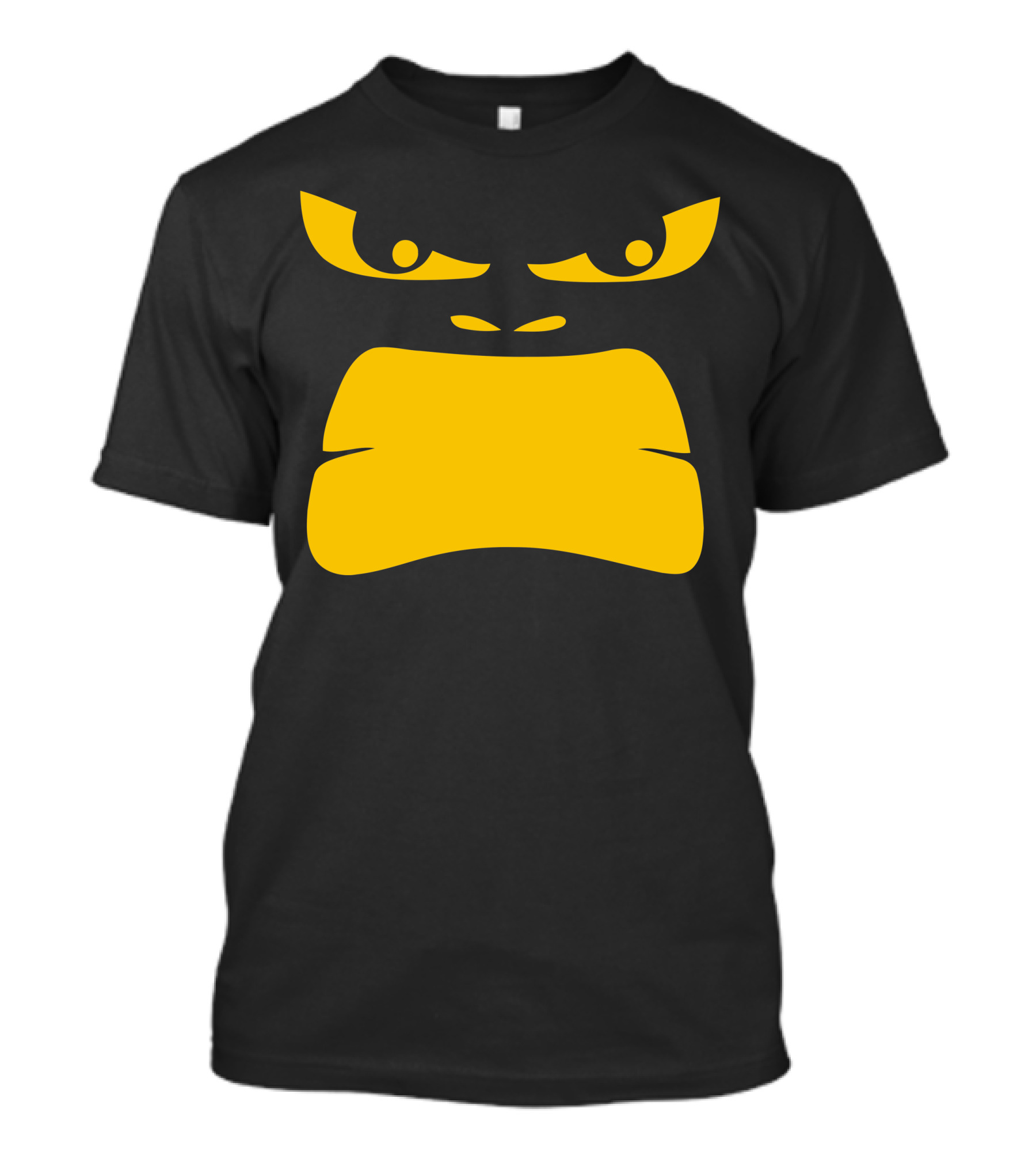 Angry Gorilla Face Bold Yellow Eyes And Mouth T-Shirt