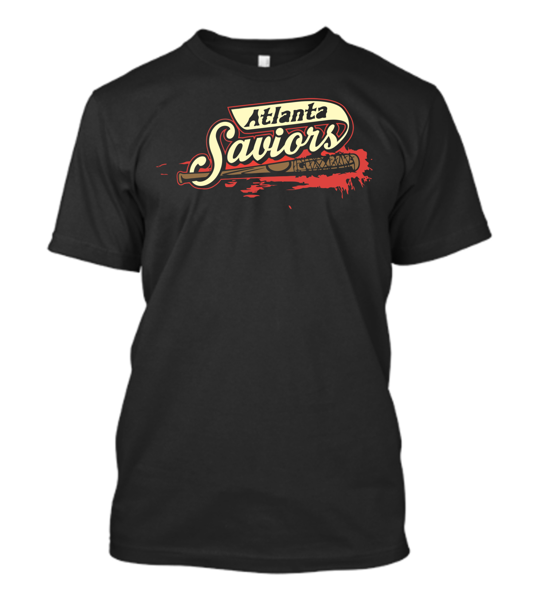 Atlanta Saviors Baseball Bat Blood Splatter T-Shirt
