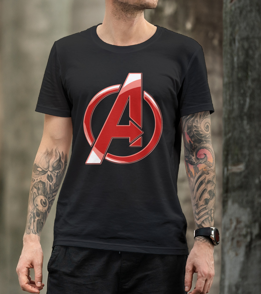 Red Avengers A Emblem T-Shirt