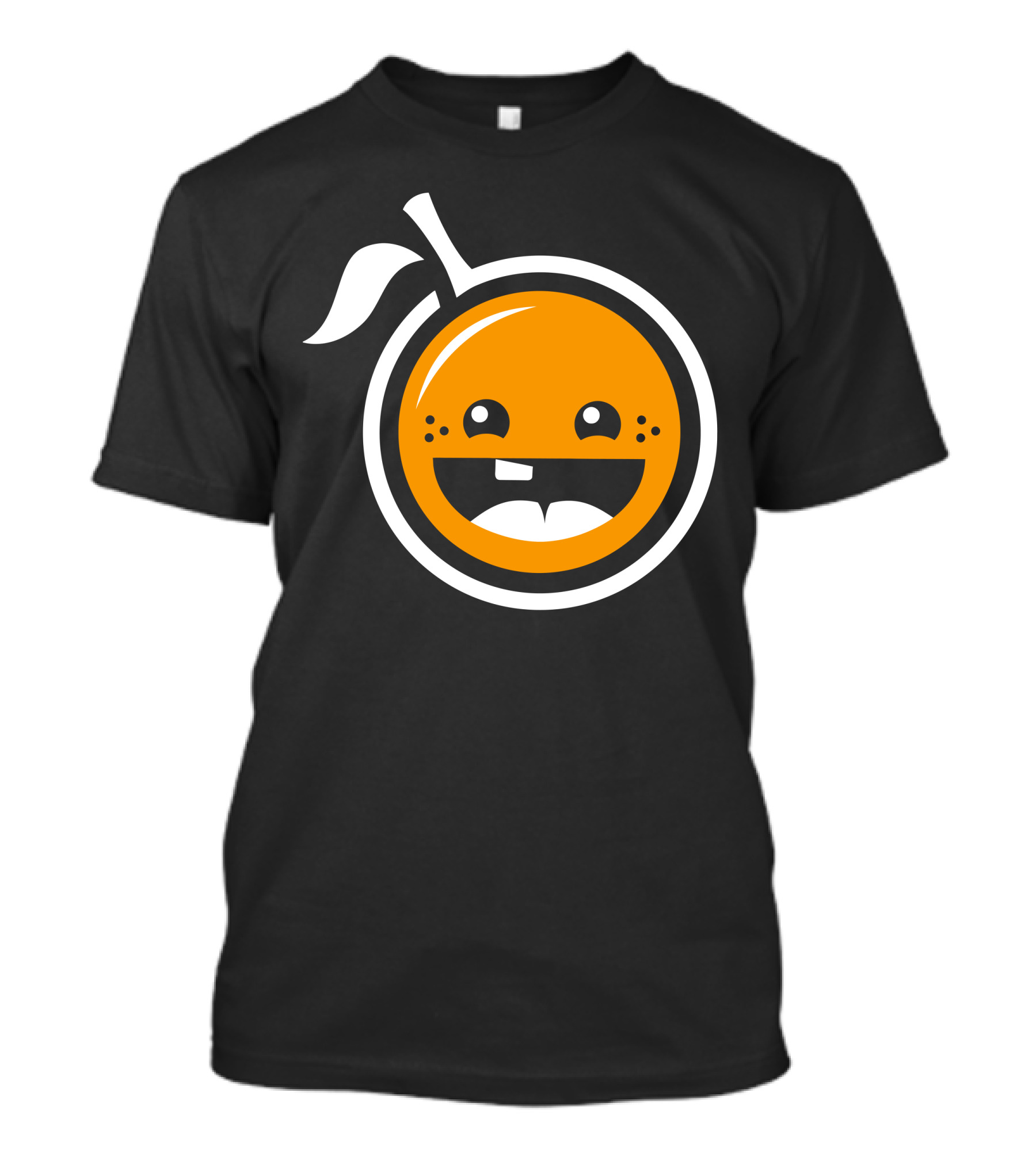 Smiling Baby Orange Face With Leaf And Freckles T-Shirt