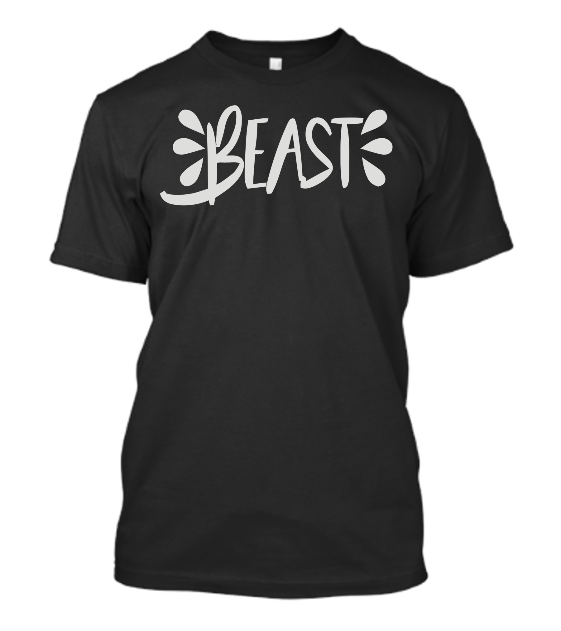 BEAST Bold Script Typography T-Shirt