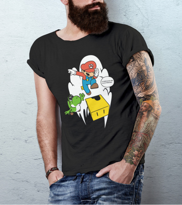 Mario Betrayal Forgive Me Old Friend Yoshi T-Shirt