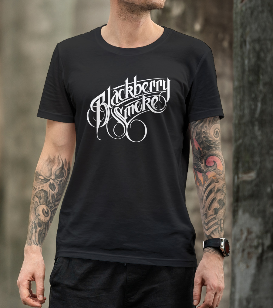Blackberry Smoke Tour Band Logo Bold Script T-Shirt